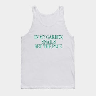 Snail's Pace Garden Tank Top